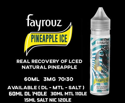 8 BALL FAYROUZ PINEAPPLE ICE DL ELIQUID