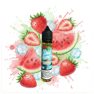 cloud-nurdz-sour-watermelon-strawberry-iced-mtl-vape-egypt-TLPVAPES