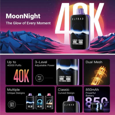 ELFBAR MoonNight 40K disposable vape pod Egypt