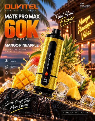OUKITEL 60K MATE PRO MAX DTL DISPOSABLE HOOKAH