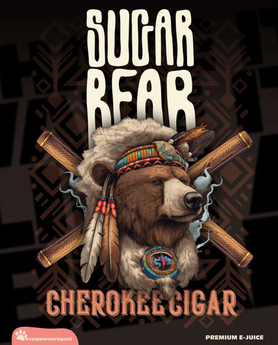 SUGAR BEAR CHEROKEE CIGAR 30MG SALT 30ML E-LIQUID