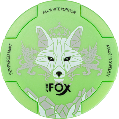 White Fox Peppered Mint 12MG nicotine pouches