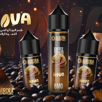 AURORA NOVA VAPE ELIQUID 60ml 3mg bottle for vape Egypt.