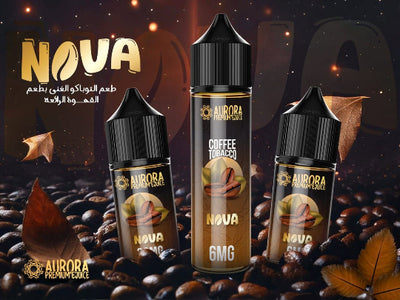 AURORA NOVA VAPE ELIQUID 60ml 3mg bottle for vape Egypt.