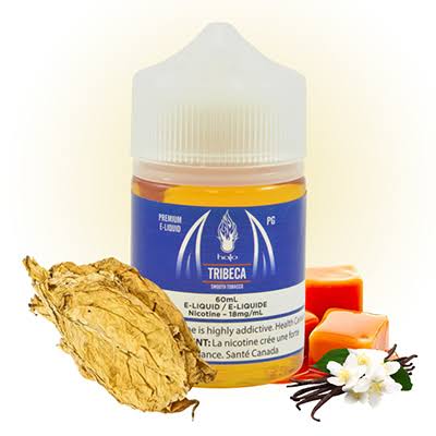 HALO TRIBECA PG VERSION ELIQUID 60ml bottle with classic tobacco graphics for vape Egypt.