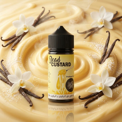 JOOSY WORLD ORIGINAL DEAD CUSTARD ELIQUID 100ml 3mg bottle for vape Egypt.