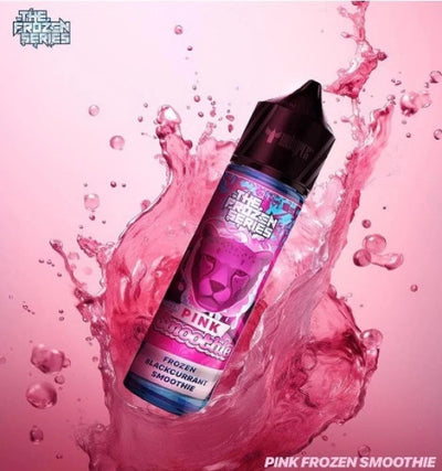 PINK PANTHER FROZEN SMOOTHIE ELIQUID bottle on top vape website.