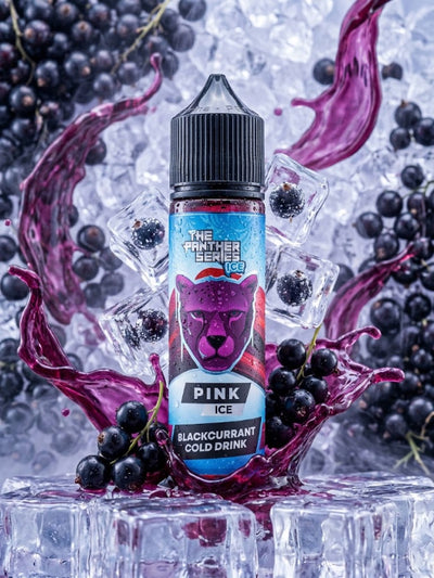 PINK PANTHER ICE ELIQUID bottle on top vape website.