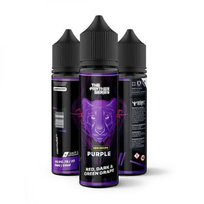 PURPLE PANTHER VAPE ELIQUID bottle on top vape website.